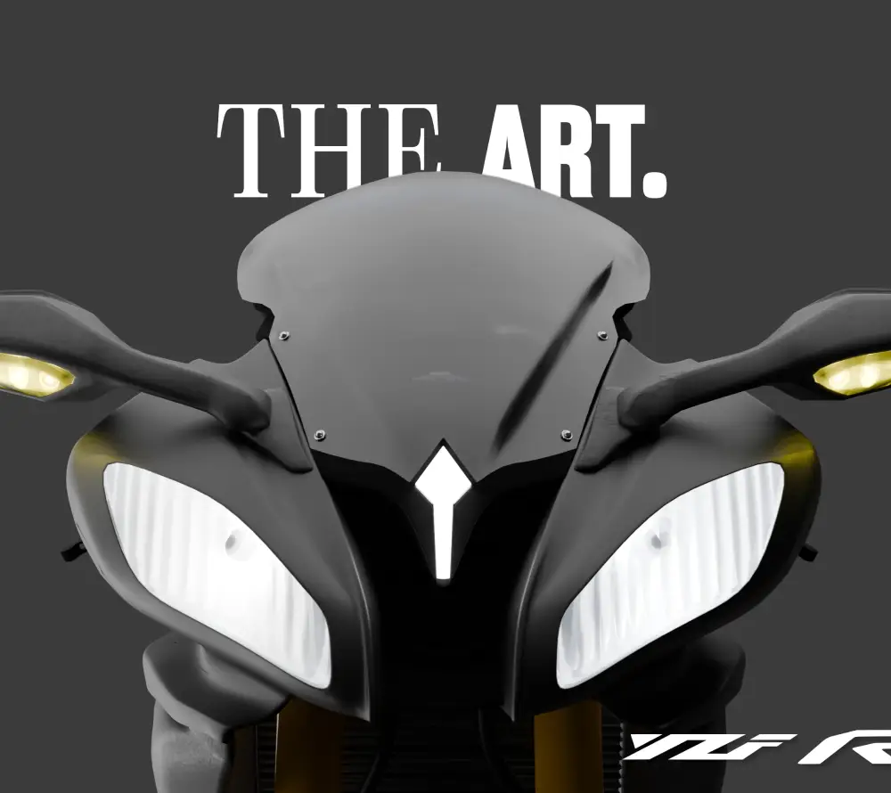 3D rendering of a Yamaha YZF-R6M